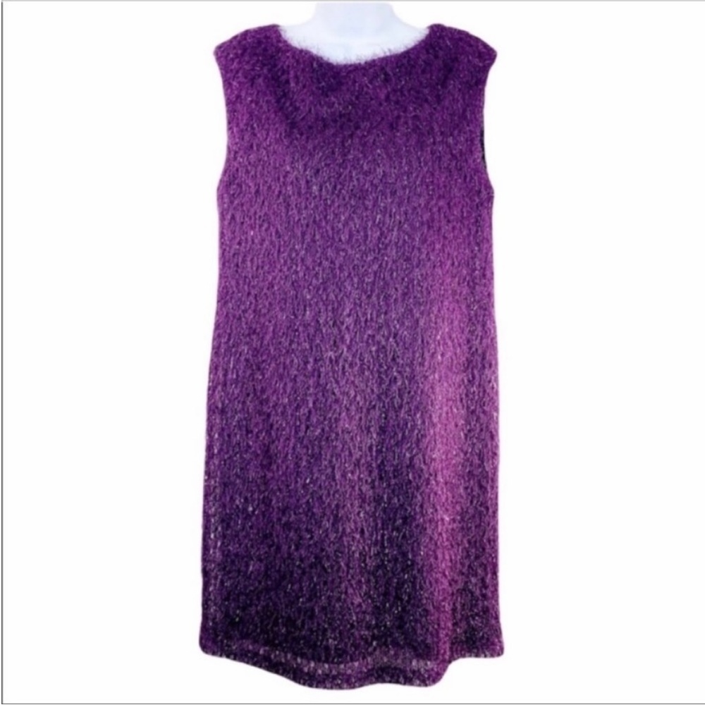 AMERICAN GLAMOUR by BADGLEY MISCHKA shift dress NEW purple